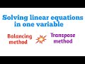 Solving linear equations in one variable | Mathematics mysteries unleashed