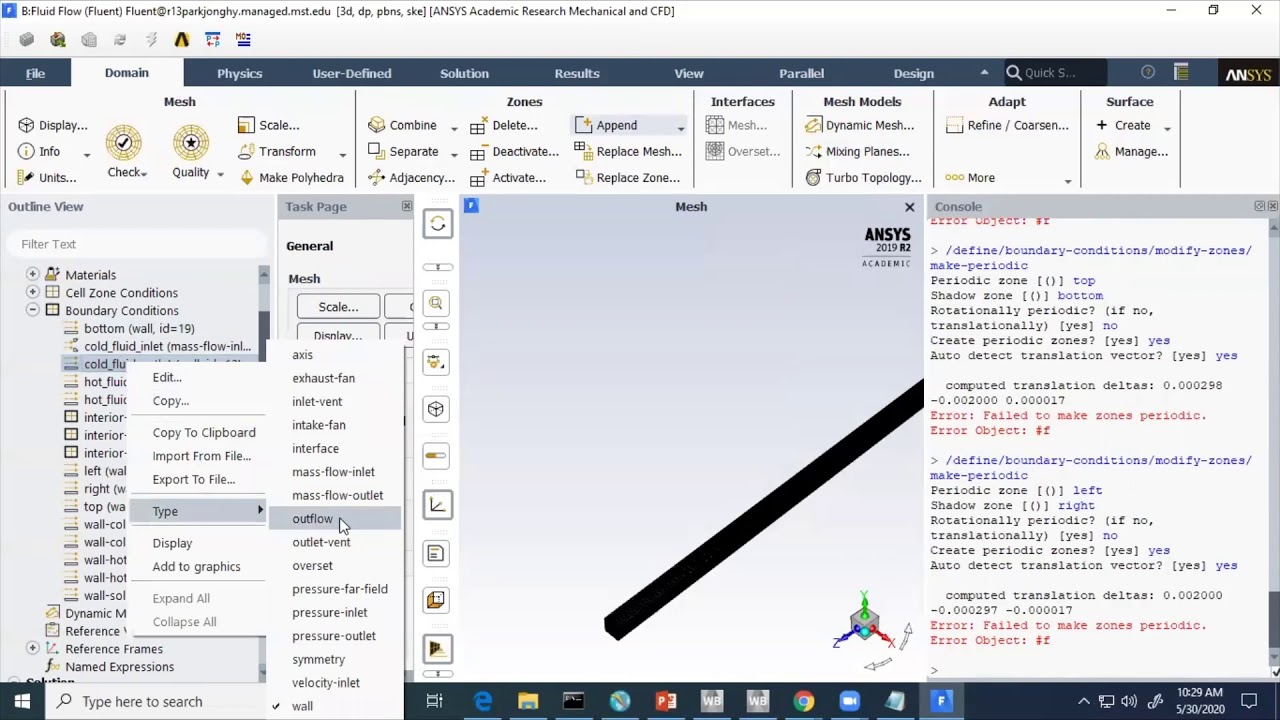 Ansys fluent tutorial two fluid pipes with hot and cold fluid ( part 4 ...
