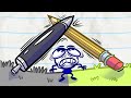 My Own Worst Penemy And More Pencilmation! | Animation | Cartoons | Pencilmation