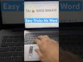 Taj 👑 tricks  #msword #king #mswordtips #mswordtricks #shortvideo #tricks #tricks #computer #shorts