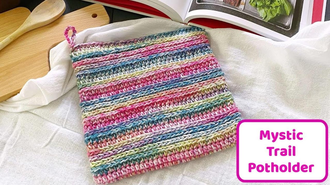 How to Crochet the Mystic Trail Potholder - Half Double Crochet in Third Loop - PGCAL2024
