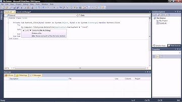 How To Delete Files with VB.NET