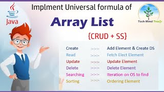 ArrayList | Implement Universal formula CRUD + SS in Hindi | Episode 2.2