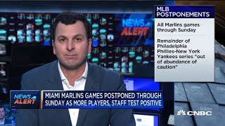 Miami Marlins games postponed through Sunday as more players, staff test positive for Covid-19