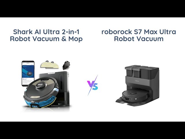 Roborock S7 Max Ultra Robot Vacuum and Mop Combo with HyperForce Suction,  Reactive Tech Obstacle Avoidance, and VibraRise Mopping System