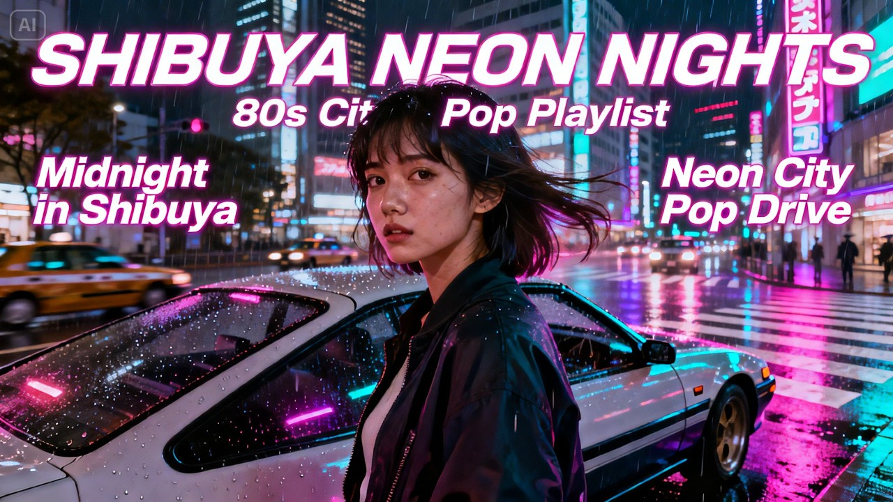 Shibuya Neon Nights 🌆 80s Japanese City Pop | Midnight Drive, Rainy Tokyo & Retro Love Playlist