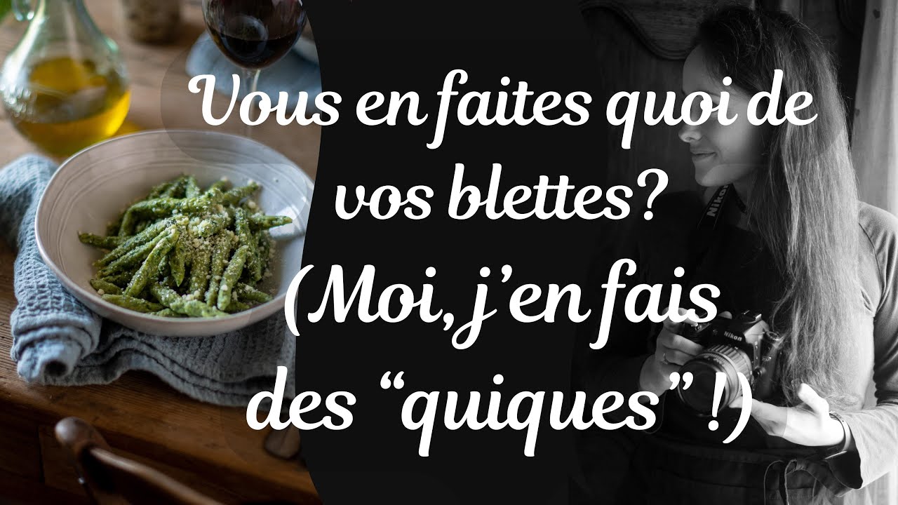 Vous en faites quoi de vos blettes? (Moi, des 