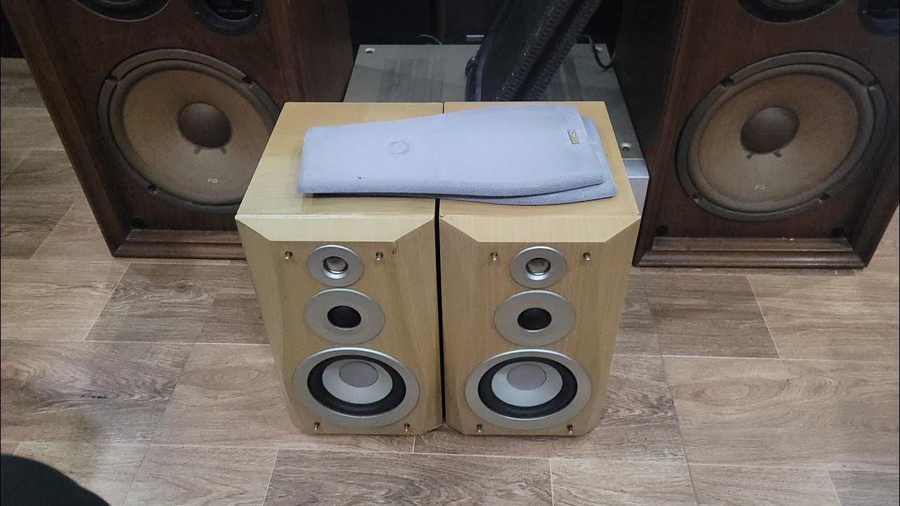 【超高音質】USC-M50 DENON Unique Denon USC-M50 3-Way Dual Bass Speakers, Great Sound