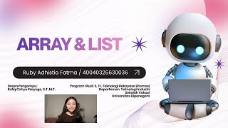 (4) Array & List | Praktikum Algoritma dan Pemrograman