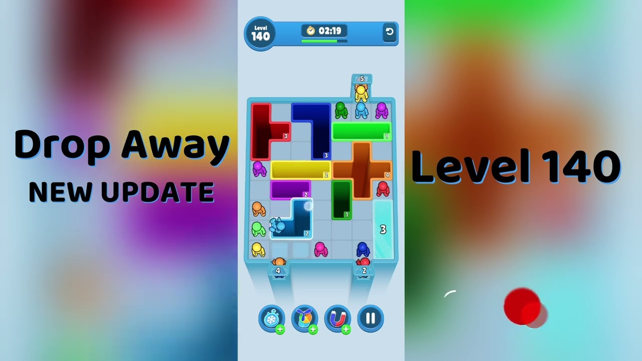 Drop Away Level 140 Walkthrough - NEW UPDATE | Step-by-Step Guide 🧠 | SolutionGuruji