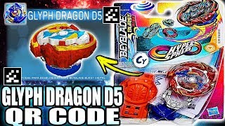 QR CODE GLYPH DRAGON D5 + TODOS DRAGONS BEYBLADE BURST RISE APP!!