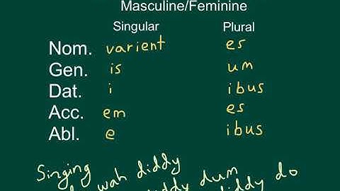 Latin 3rd declension song