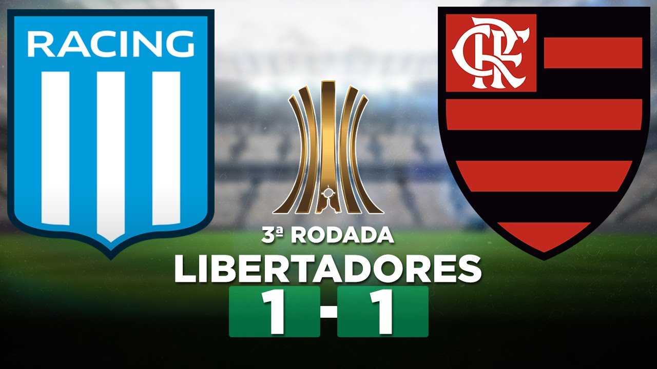 Em jogo nervoso na Libertadores, Flamengo e Racing empatam em 1 a 1