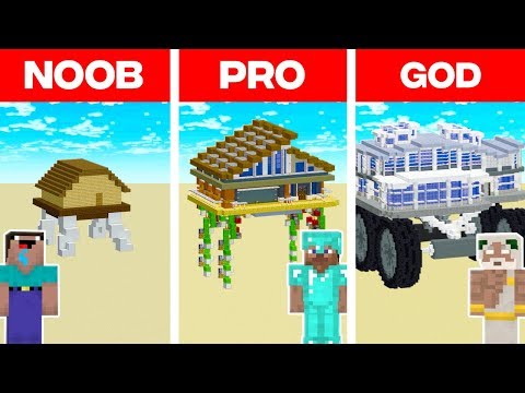 minecraft-noob-vs.-pro-vs.-god:-modern-walking-house-build-challenge-in-minecraft!-(animation)