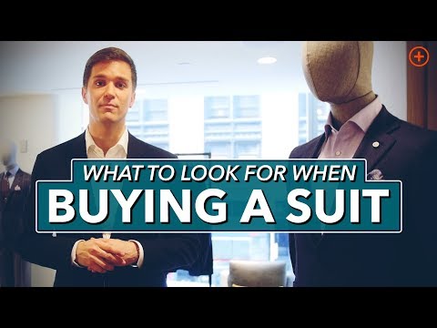 What To Look For When Buying A Suit