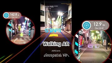 Walking AR with Google Geospatial API by #Designium