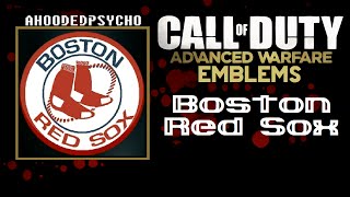 Boston Red Sox MLB Baseball - COD Advanced Warfare Emblem Tutorial (CODAW)