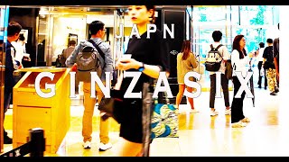 Ginza6 4K Walking Tour (Tokyo Japan) - Tour with Captions & Immersive Sound,銀座6