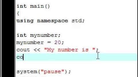 C++ Tutorial    3    Declaration Statements and Variables