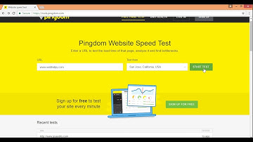 How to use Pingdom Website Speed Test tool