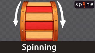 Spine 2D Tutorial animating wheel spinning loop
