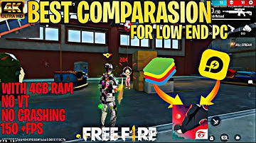 Best Emulator for Free Fire on Low End PC? 🔥 BlueStacks 5 vs LD Player 9 (2025)