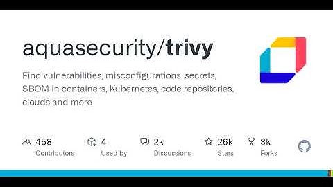 GitHub - aquasecurity/trivy: Find vulnerabilities, misconfigurations, secrets, SBOM in containers...