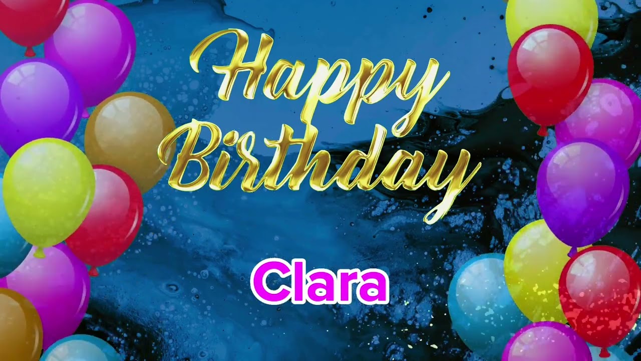 The most attractive girl names, wish birthday CLARA