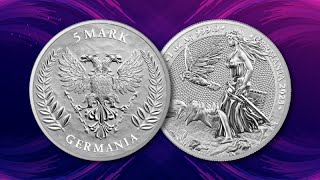 2023 Silver 1 oz Lady Germania BU Round  BOLD Precious Metals