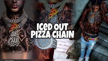 Making A Iced Out Pizza Chain Set In GTA 5 RP (FiveM) | Blender 3D Modeling