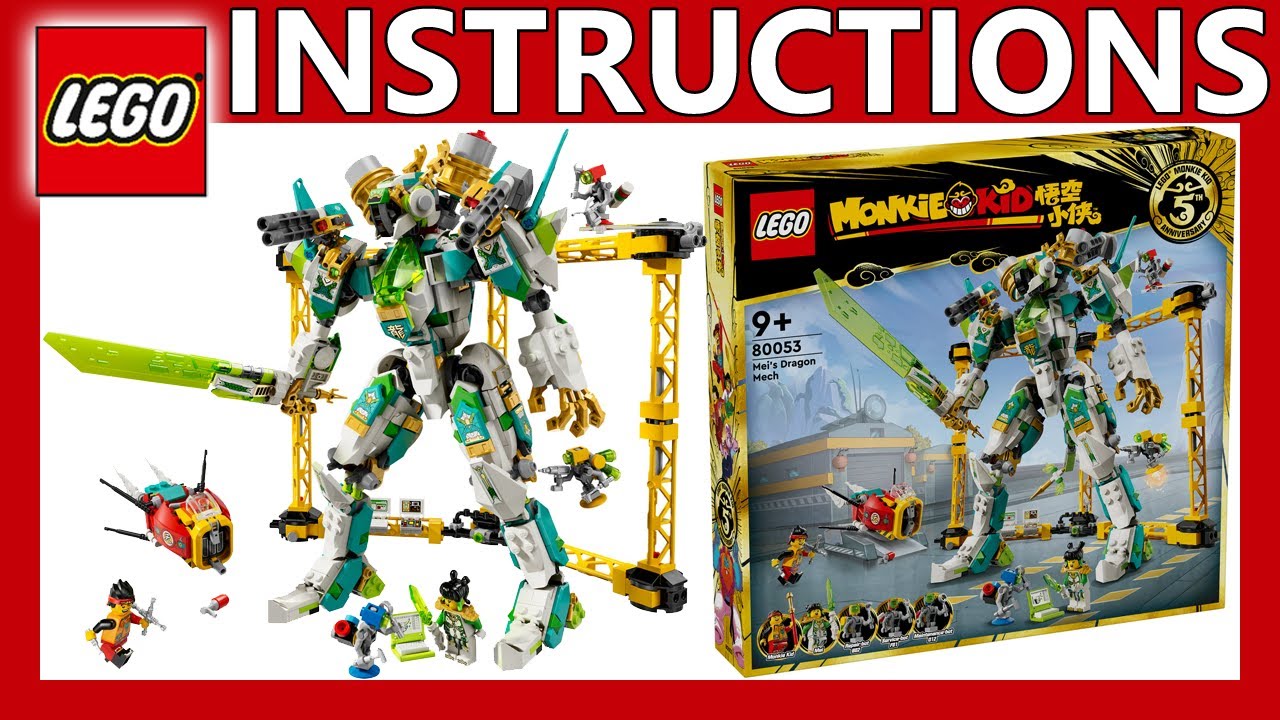 LEGO instructions | Mei's Dragon Mech | 80053 | LEGO Monkie Kid