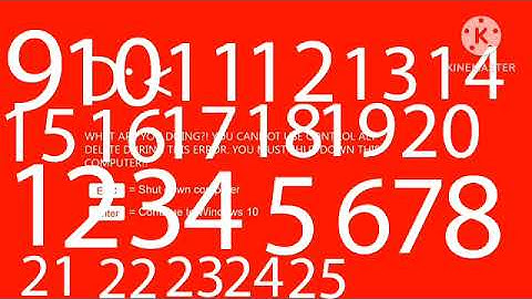 Windows 10 kill screen but 1 to 25 want to see that