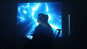 Live Ipad Painting 3 | Projection Mapping Experiments | VJing with Touch Designer Resolume and NDI