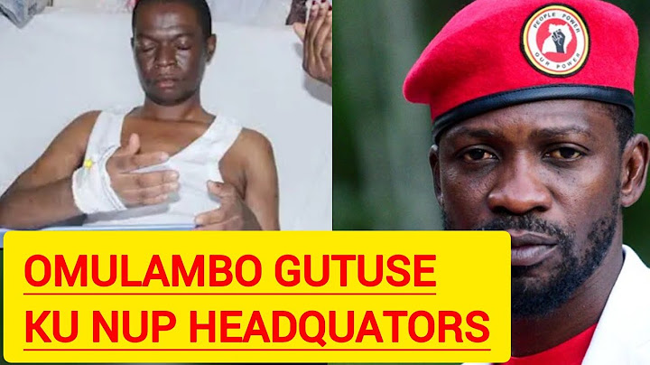 OMULAMBO GWA HON SSEGIRINYA NGA GUTUUKA KU KITEBE KYA NUP. AMAZIGA NEMILANGA