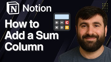 How to Add a Sum Column in Notion | Quick Tutorial 2025