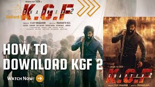 How to downlaod KGF chapter 2 full movie in hindi HD | KGF chapter 2 movie HD me download Kaise kare