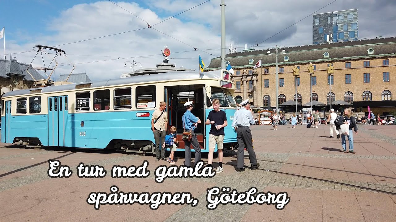 A ride with the Old Tram, Gothenburg Sweden