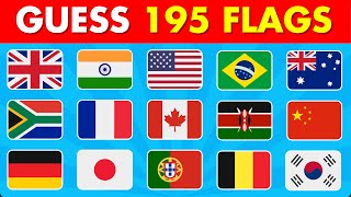Guess All the 195 Flags of the World 🏴🏳️ | Guess the Country Flag Quiz 2024