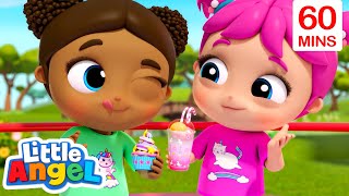 Jill's Playdate Friendship Lesson! | Little Angel 1 HOUR | Moonbug Kids - Fun Stories and Colors