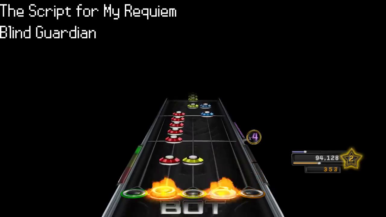 Clone Hero Chart Preview: Blind Guardian - The Script for My Requiem