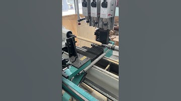 Automatic feeding multifunctional CNC woodworking lathe milling wooden table legs! #woodworking