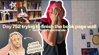 Code orange shopping & finishing my book page wall