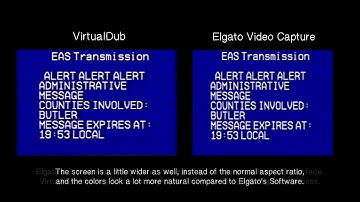 Comparison between Elgato Video Capture & VirtualDub for VHS (EAS included)