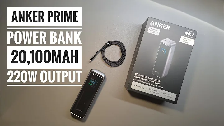 Anker Prime Power Bank, 20,100mAh 3-Port Portable Charger with 220W Output - Unboxing and testing 