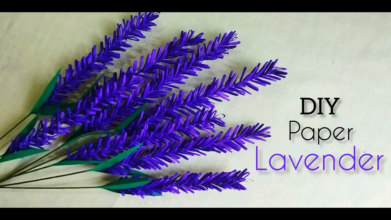 DIY Paper flower Lavender How to make lavender out of paper Paper