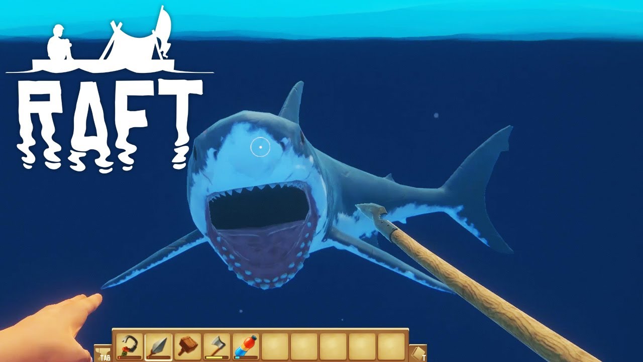 RAFT fr [S1:E8] Je combats le requin - YouTube