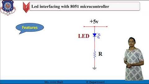 LED interfacing with 8051 microcontroller