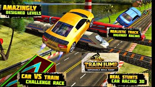 train vs car racing speed playing racing game screenshot 3