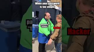 When Your Password is Too Simple... 😂 #shorts #viral #coding #memes #cybersecurity #programming