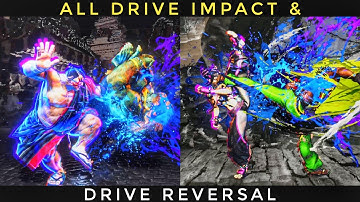 Street Fighter 6 | All 18 Character Drive Impact & Drive Reversal